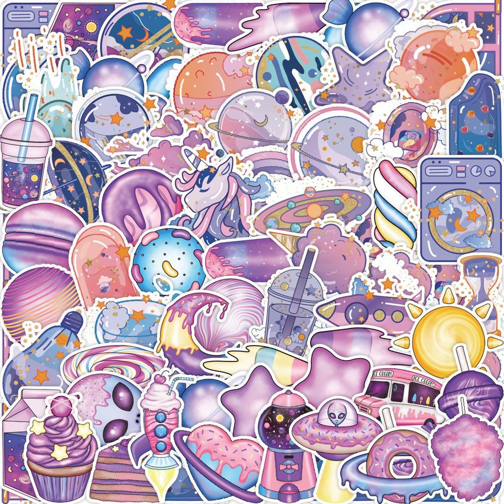 50 Pieces Of Fantasy Universe Candy Cartoon Graffiti Stickers Notebook ...
