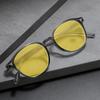 Retro Runde Nachtsicht Myopie Brille Damen Herren Anti Blaulicht Weitsicht Brillen Nachtfahr Brillen Augen Schützen