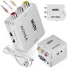 Konwerter obrazu i dźwięku z av na vga przejściówka przetwornik adapter