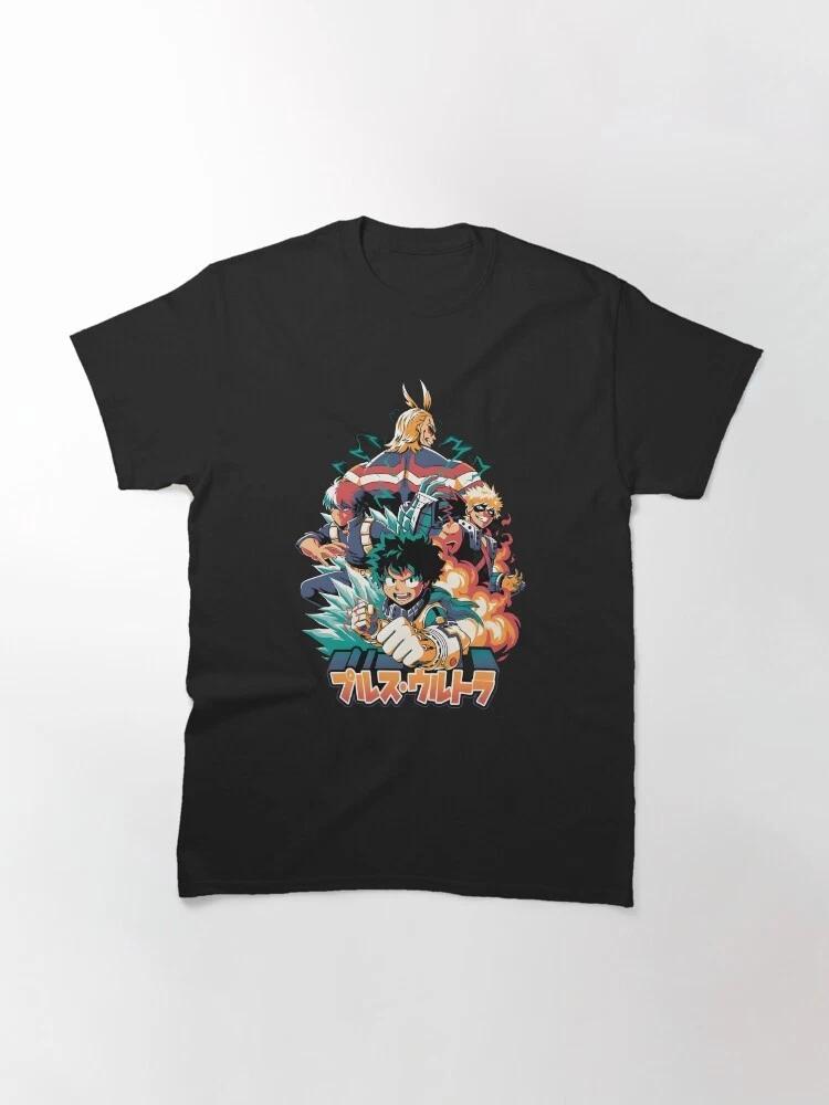 Anime My Hero Academia Squad Black Tshirt Size S4XL