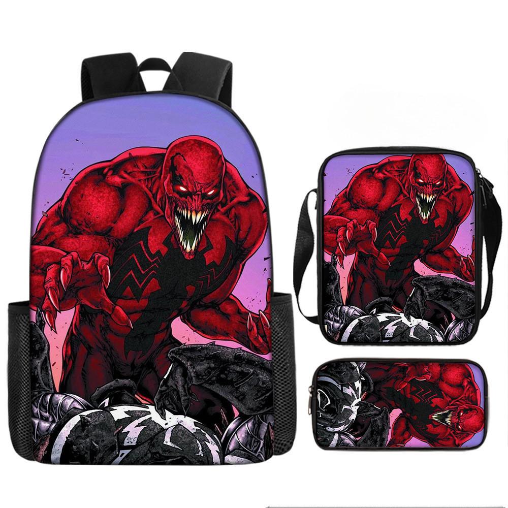 Child Printed Backpack Schoolbag Shoulder Bag Pencil Bag