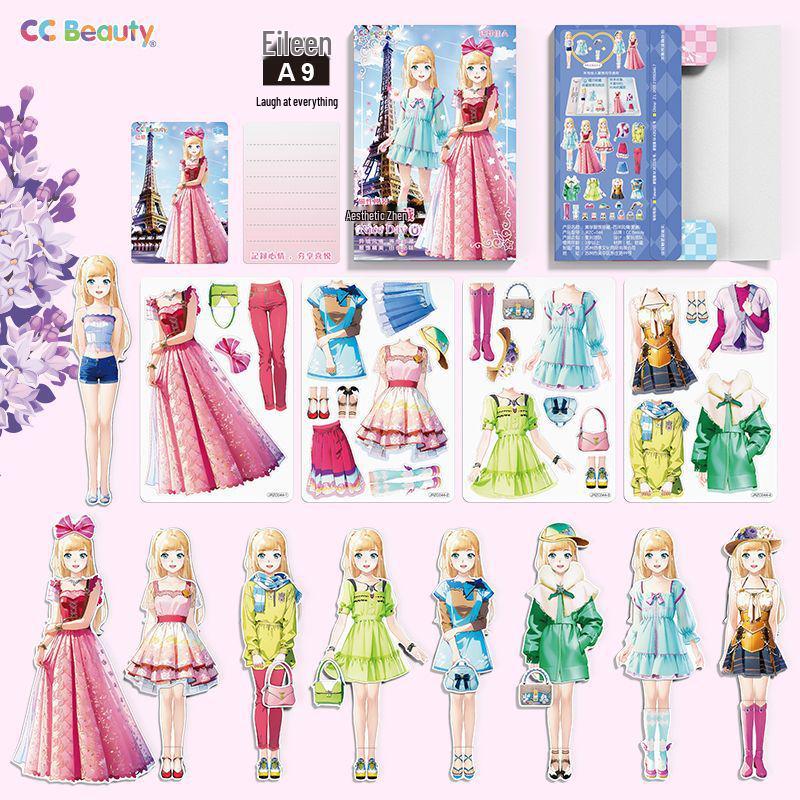 

Детский милый магнитный альбом-наклейка для переодевания для детской одежды