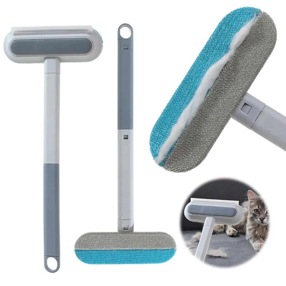 Pet Hair Remover Brush Multifunctional Long Handle Manual Lint Dog Hair Cleaner Carpet Bed Hair Tools Pet Fur Cleaning Supplies