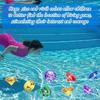 Extra Große Tauch Edelstein Poolspielzeug, 60MM Extra Großer Acryl Diamant Bunt Piraten Schatz Tauch Edelsteine für Sommer Schwimmparty Mitgebsel, 5 Stück Zufällige Co