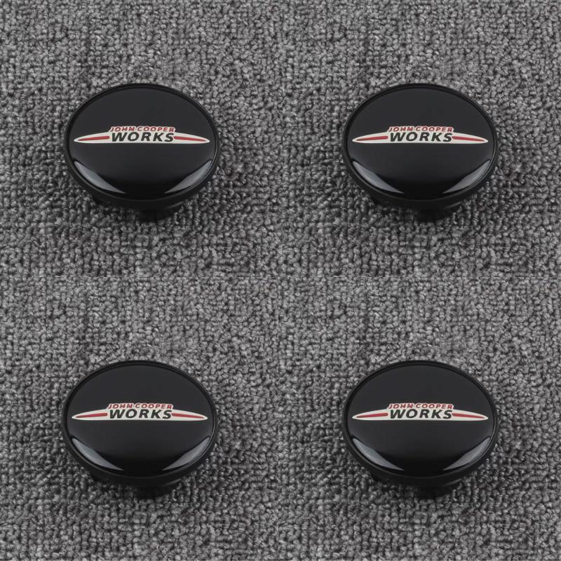 4pcs Mini Wheel Center Caps 54mm wing hupcap Emblem for MINI WORKS S One Countryman R50 R55 R56 R57 R58 R60 R61 car accessories