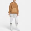 Nike Sports Casual Logo Sherpa Pullover Sweatshirt Women sweatshirt Brown DC5141-281