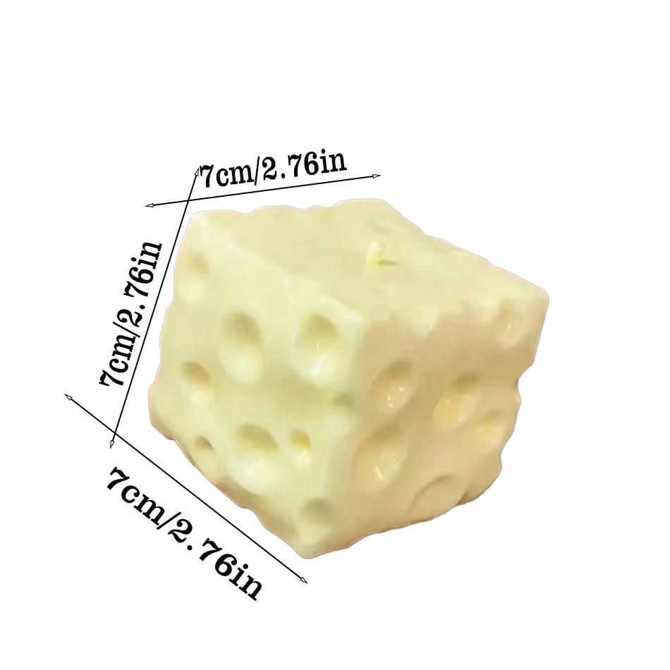 Jumbo Cube Cheese Squeeze Toy Simulation Giant Large Cheese Fidget Toy Slow Rebound Shapeable Venting Ball For Adult Gifts