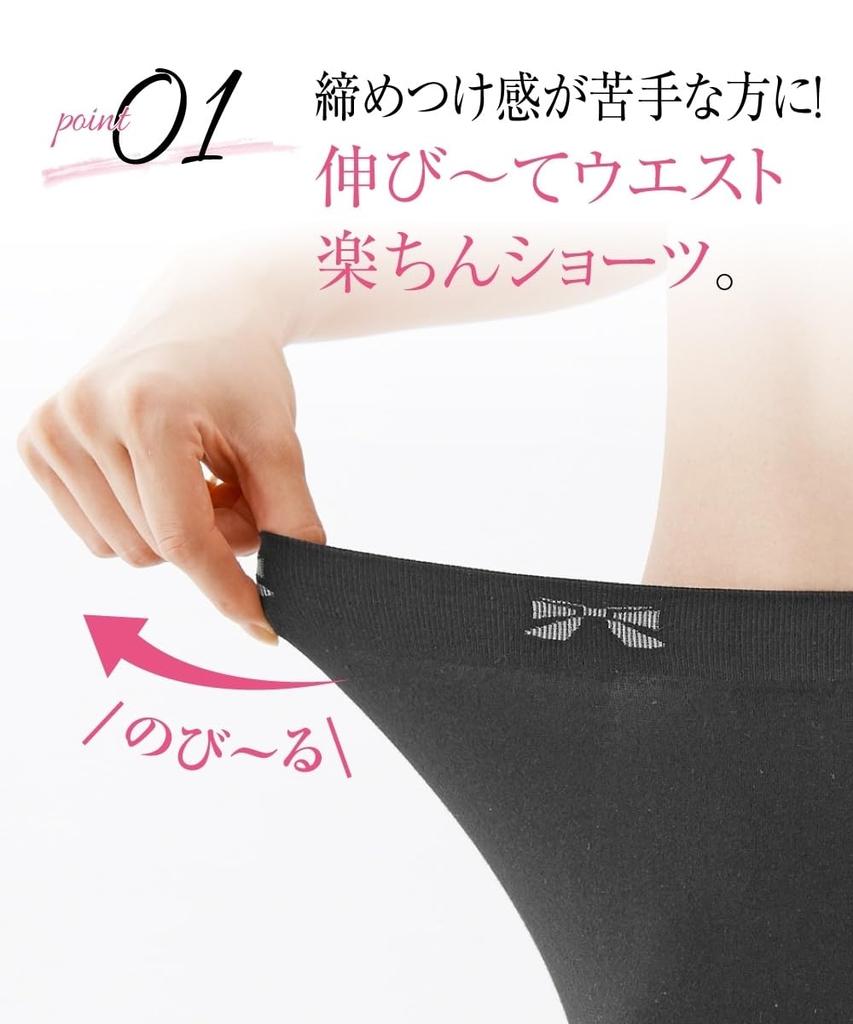 Cotton Set of Large Sizes for 6L To 8L [Nissen] Shorts, Blend, Stretchy, 3/4 Length, 3, Women,