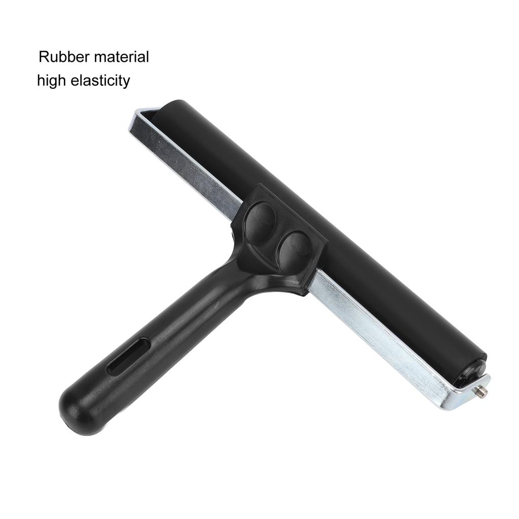 20cm Print Roller High Elasticity Rubber for Paint Art Craft Oil Painting Printmaking with Nonslip Plastic Handle