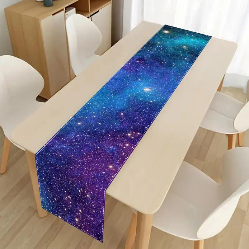 Geometrisch Patroon Linnen Tafel Runner Feesttafelkleed Koffietafelhoes Isolerende Mat Eetkamer Keukentafel Decoratie