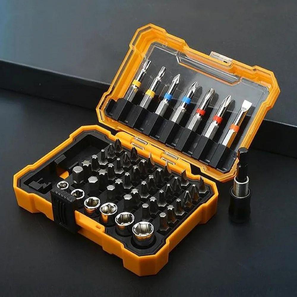 50 In 1 Multi-Size Sockets Set Magnetic Bits Power Tool Combination Kit  Construction Project