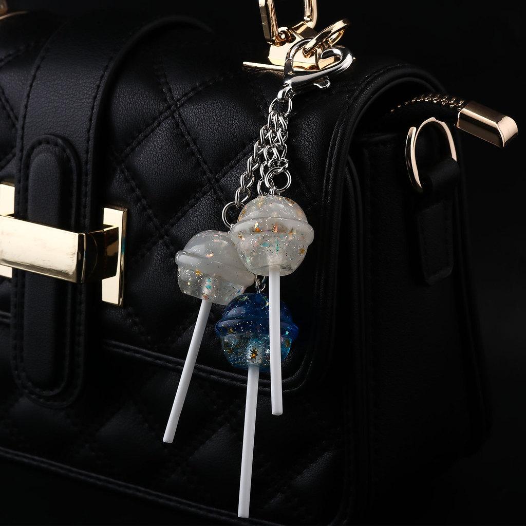 Cute Lollipop Shape Car Bag Pendant With Zinc Alloy For Gifts And Decorations