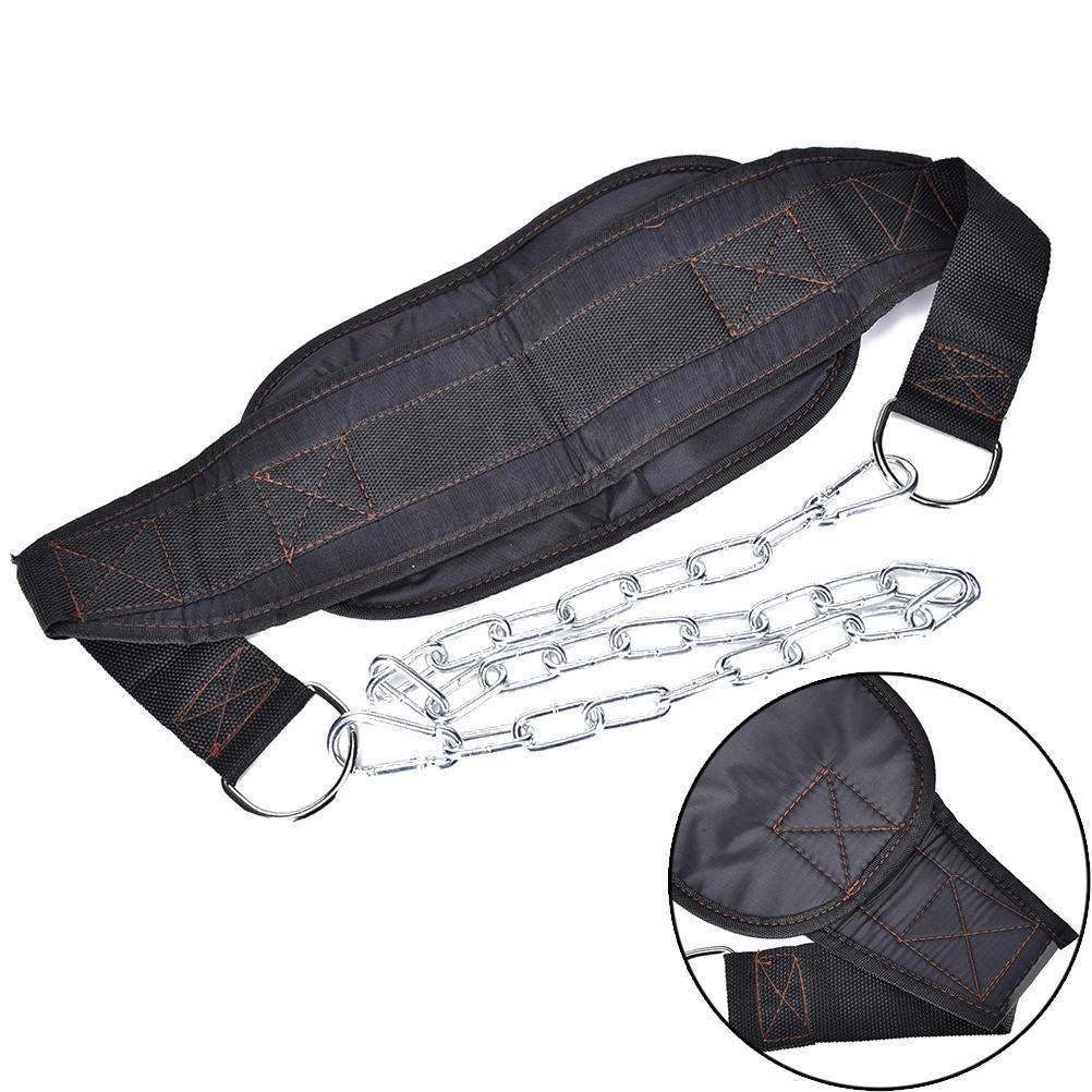 Drop Shipping Dip Belt Weight Lifting Gym Body Waist Strength Training