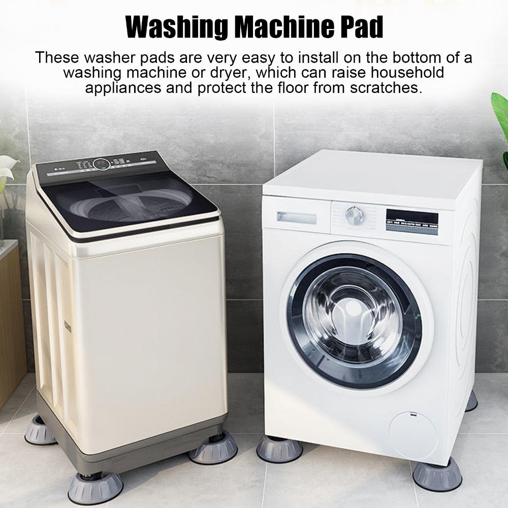 4pcs 8cm/9cm Furniture Pads Anti Skid Washer Foot Cushion Accessories Anti Vibration Pads  Dryer