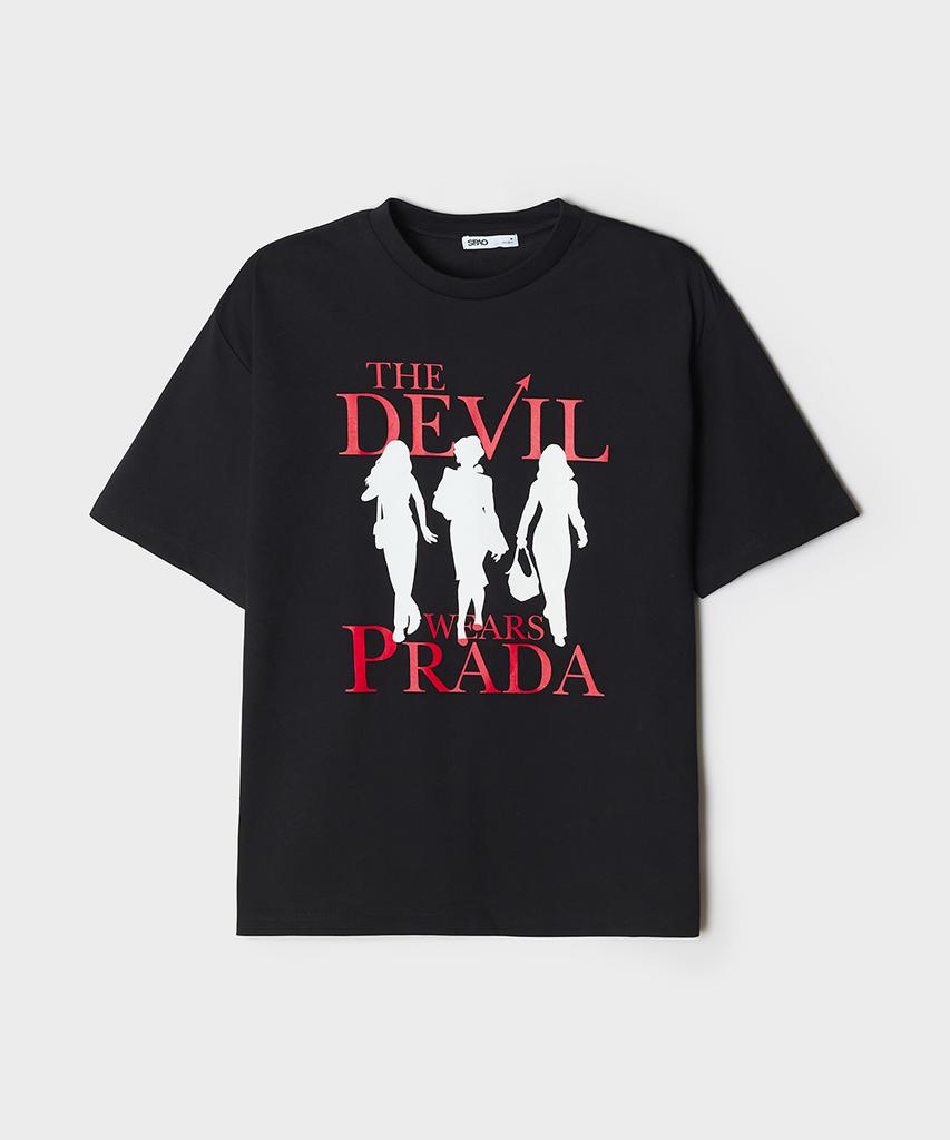 Seupao [Il Diavolo Veste Prada] T-shirt a Maniche Corte (Nero)_Sprlg25U17