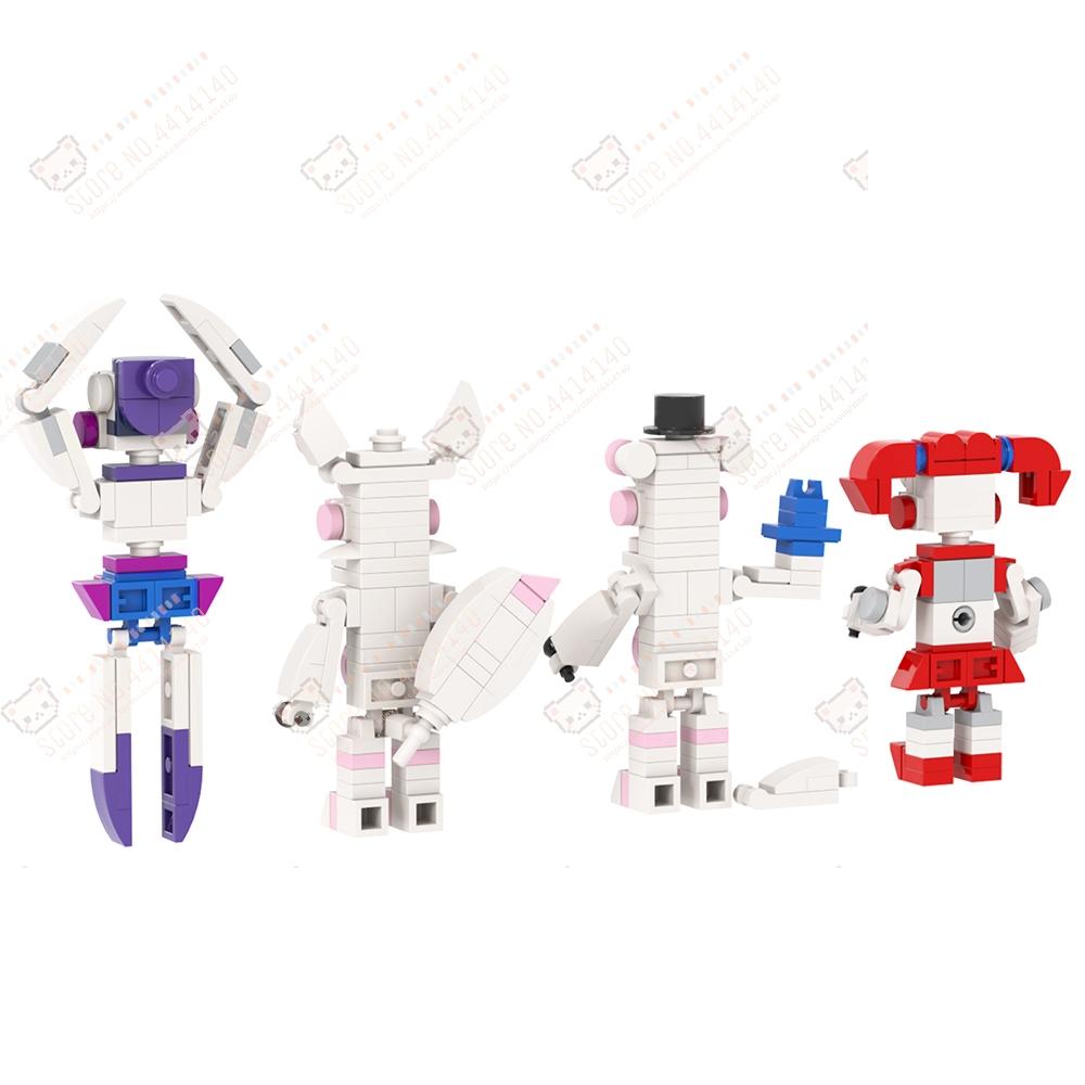 Midnight Bear Series MOC Character Decoration Building Blocks DIY Game Horror Action Figure Models Assembly Bricks Toys For Kids