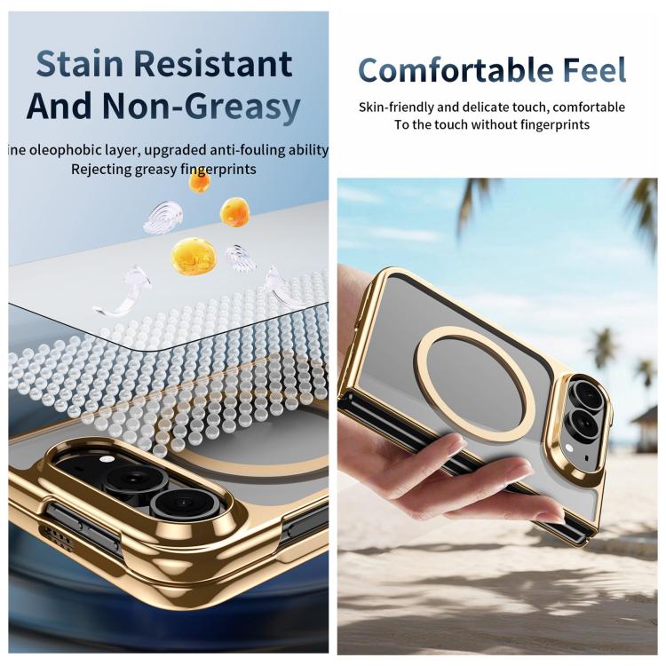 Clear Plated Magnetic Integrated Film Phone Case