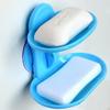 Double Soap Dish Strong Suction Soap Holder Cup Tray For Shower Bathroom (White)
