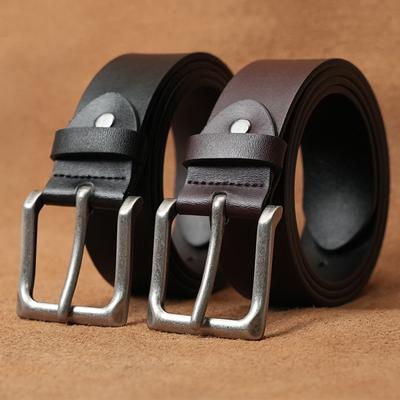 Gürtel Herren Leder Dornschließe Jugend Lässig Mittelalter Gürtel Herren Trendig Rindsleder Solide Legierung Schnalle Leder Retro Gürtel