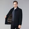 Cashmere coat men's down liner short middle-aged and elderly winter thickened woolen woolen coat