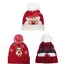 Trendy Santa Claus Beanie Hat Windproof Elk Knit Hat Wool Hat All-match Winter