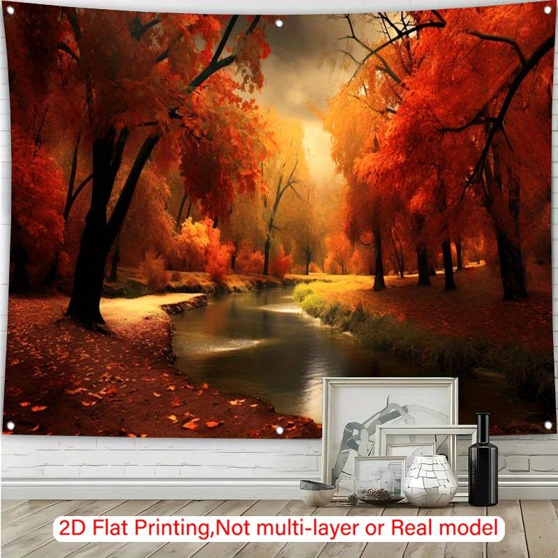 2D Plane 1 Piece of Autumn Maple Leaf Themed Element Suitable for Garden Courtyards the Best Gift for Relatives and Friends