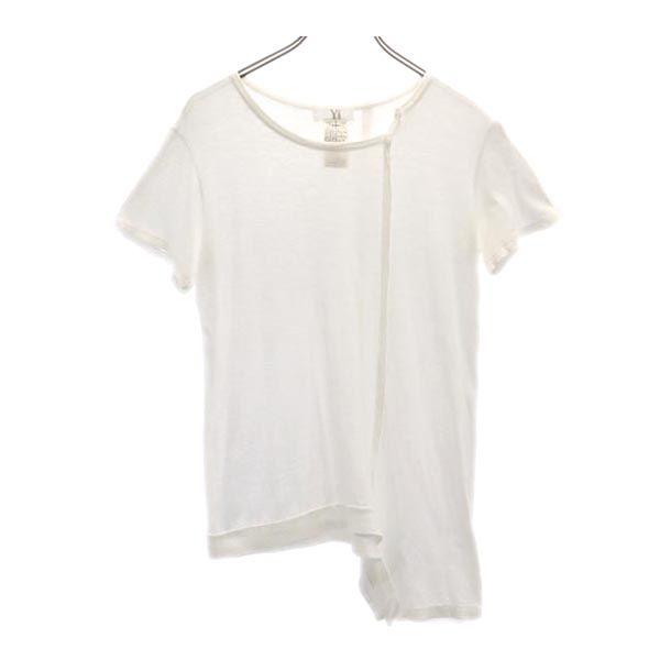 Y's Short Sleeve Design T-shirt 2 White System Women Used