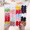 10Pcs Bows Elastic Hair Rubber Band Hair Ties Ribbon Pigtail Grosgrain Hair Accessories Girl Baby Gift Bands for Children