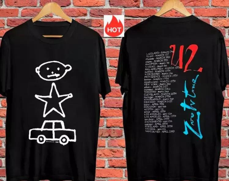 Tour Zoo Tv U2 Vintage 1991 90s Rock Shirt Baby Achtung Band Concert Rap Hop Hip XXXXL