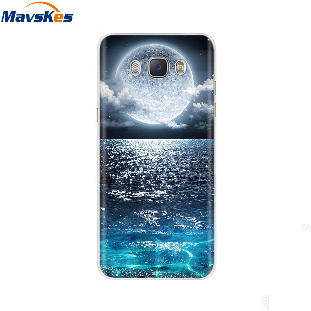 For Samsung J7 2016 Case Print Flower Soft Silicone Back Cover For Samsung J7 2016 TPU Phone Case For Samsung Galaxy J7 2016