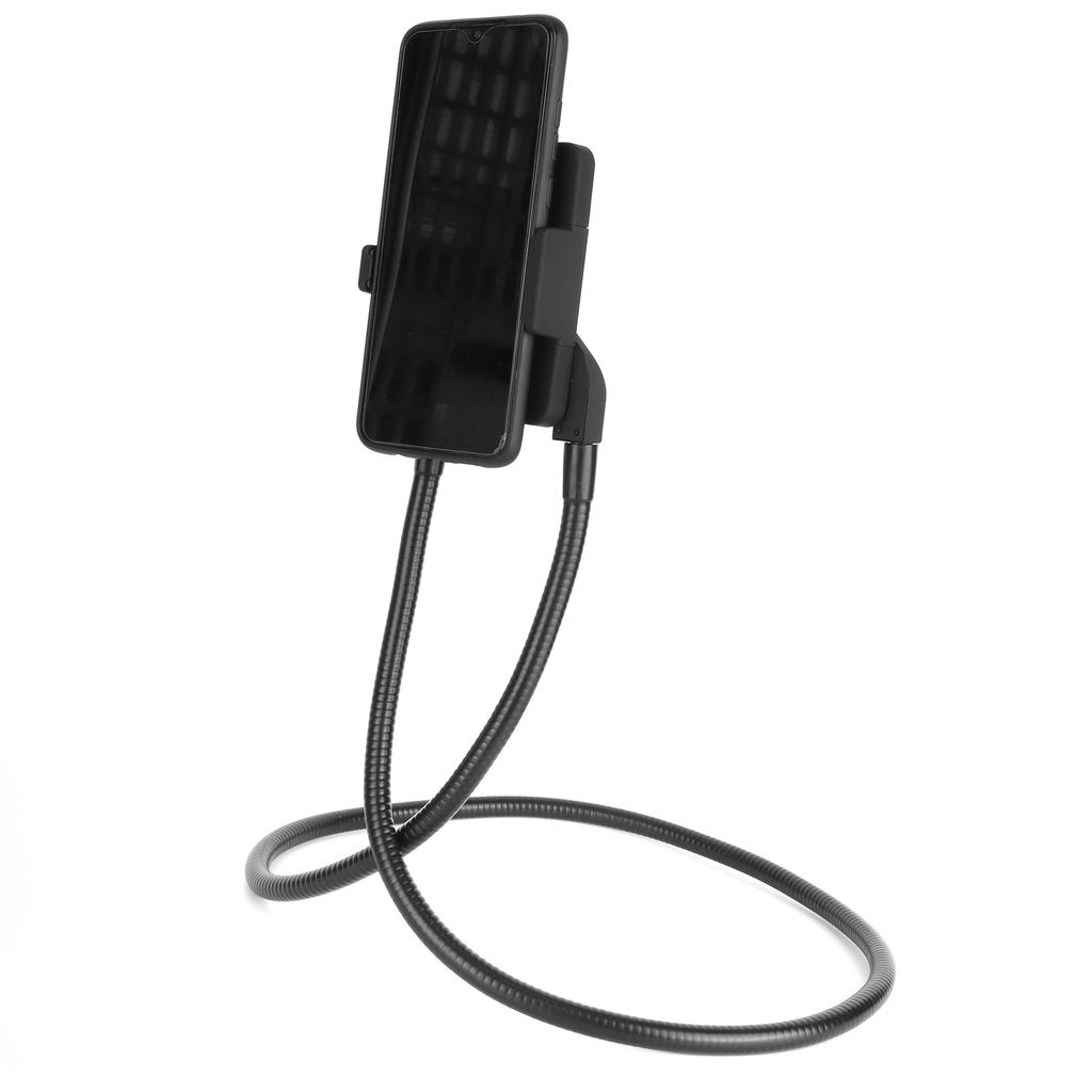 Phone Holder Black Iron Cell Rotating Magnetic Neck Hanging Phone Bracket for Tablets Mobile Phones Live Broadcast