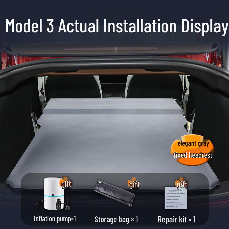 Suitable Air Mattress for Tesla Model 3: Rear Seat Sleeping Pad for Trunk Camping