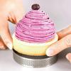 1 Stk. Tartelettring Edelstahl Tartelettform Kreisausstecher Kuchenring Hitzebeständig Perforiert Kuchen Mousse Formen Tarte Gebäck