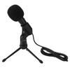 Condenser Microphone Kit with Tripod Stand USB Plug Recording Small Mic with Cable Equipment