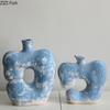Hollowed Out Apple Ceramic Vase Creative Retro Plant Pot Table Decoration Flowers Arrangement Floral Vases Room Aesthetic Decor
