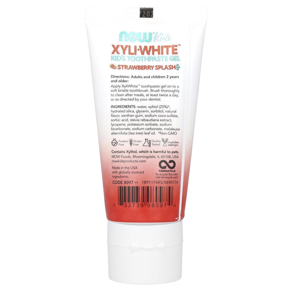 Xyliwhite, Children's Gel Toothpaste, Strawberry Splash, 85G(3Oz)