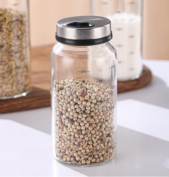 Seasoning Jar Glass Seasoning Bottle For Kitchen And Household Use