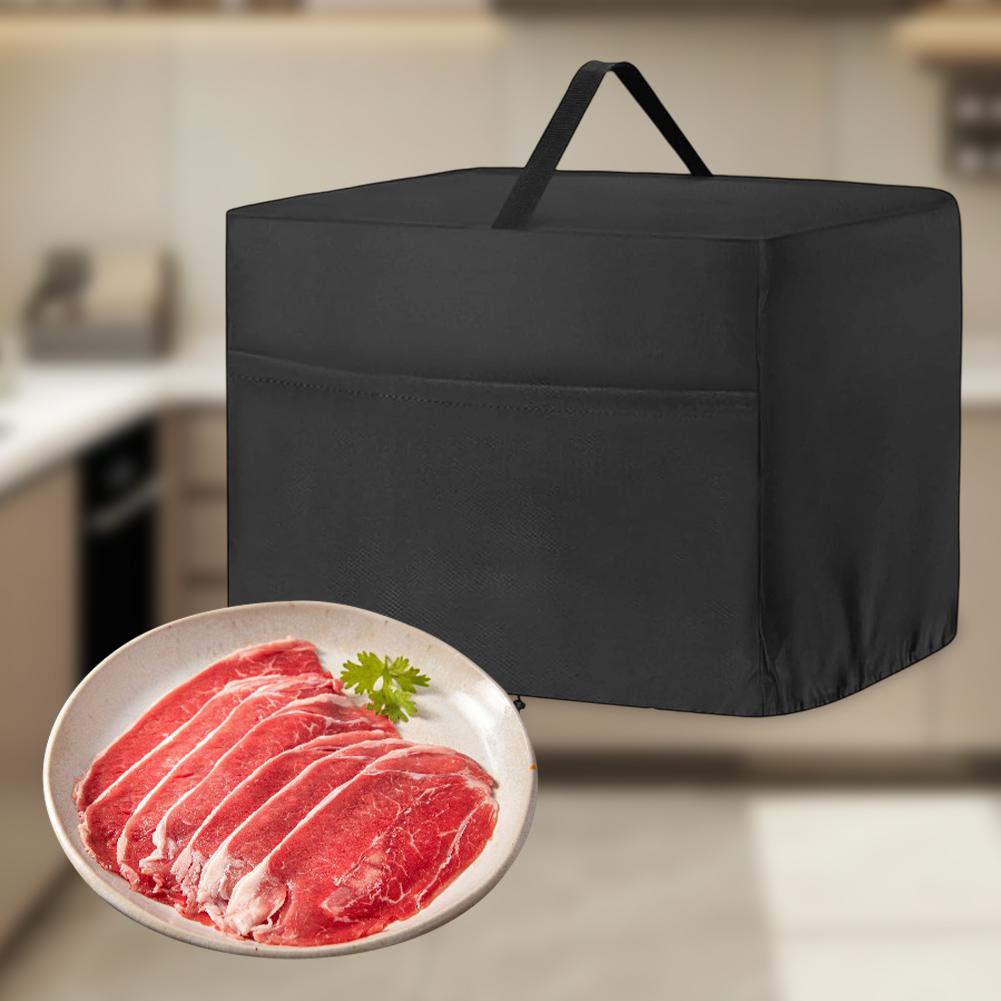 Protective Dustproof Cover for ELITE OSTBA Meat Slicer 15x11x11 Inch Waterproof Oxford Fabric with Storage Pockets