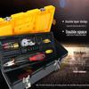 Extragroße Edelstahl-Multifunktions-Werkzeugkiste, tragbar, mit Fahrzeugmontage-Aufbewahrung