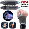 EMS Wrist Guard Wrist Support Strap Smart Heating Wrist Compression Brace 5 Levels Hot Compress Vibration Massage Adjustable Wrist Protector Bandage