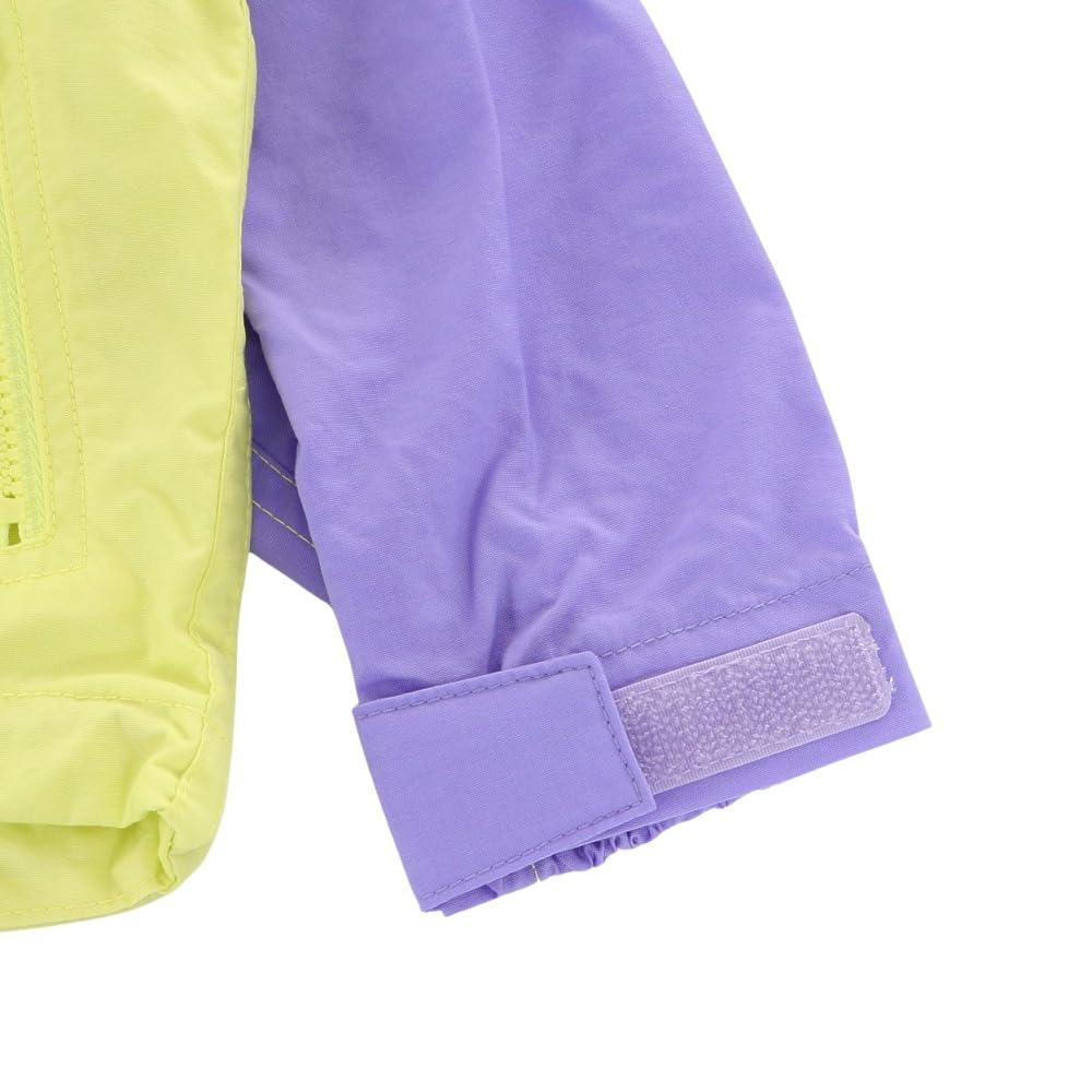The North Face Baby Compact UV Optic Size 80 Jacket, Unisex, Water-Repellent, Protection, Lightweight, Violet/Lemon Yellow,
