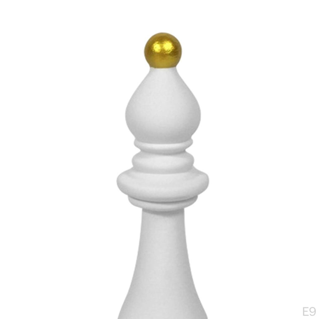 2pcs Chess Pieces Statue Sculpture Collectible Figurine Resin Crafts Home Decoration Contemporary