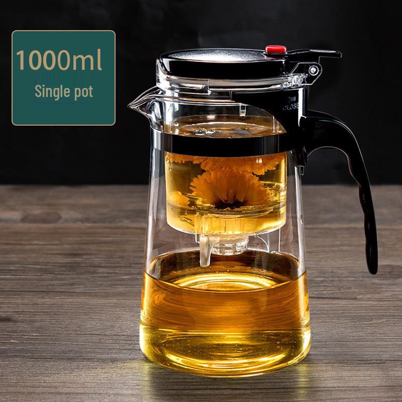 Multi-Functional Tea & Water Separating Teapot Set: Integrated Lazy Flowing Cup