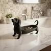 Counter and Dresser Dachshund Display Tray, 3D Printed Open Catchall Dish for Jewelry, Keys and Small Daily Carry Items Indoors