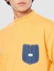 Lee Official Denimpoclket Mockneck XL Tee, Yellow,