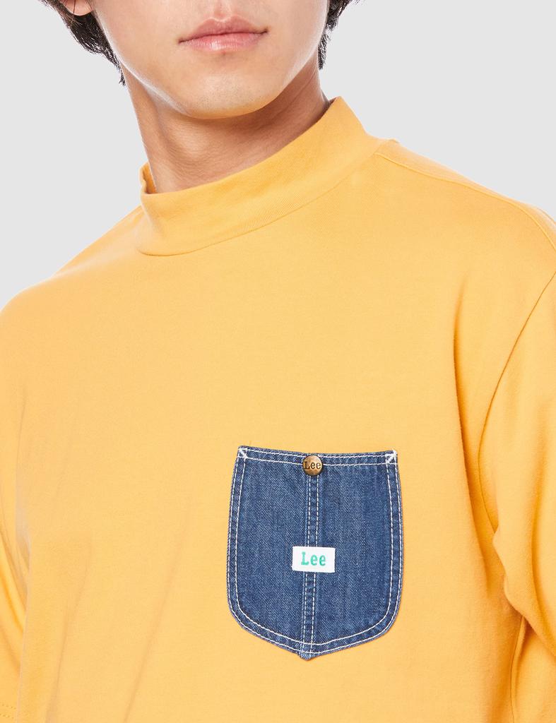 Lee Official Denimpoclket Mockneck XL Tee, Yellow,