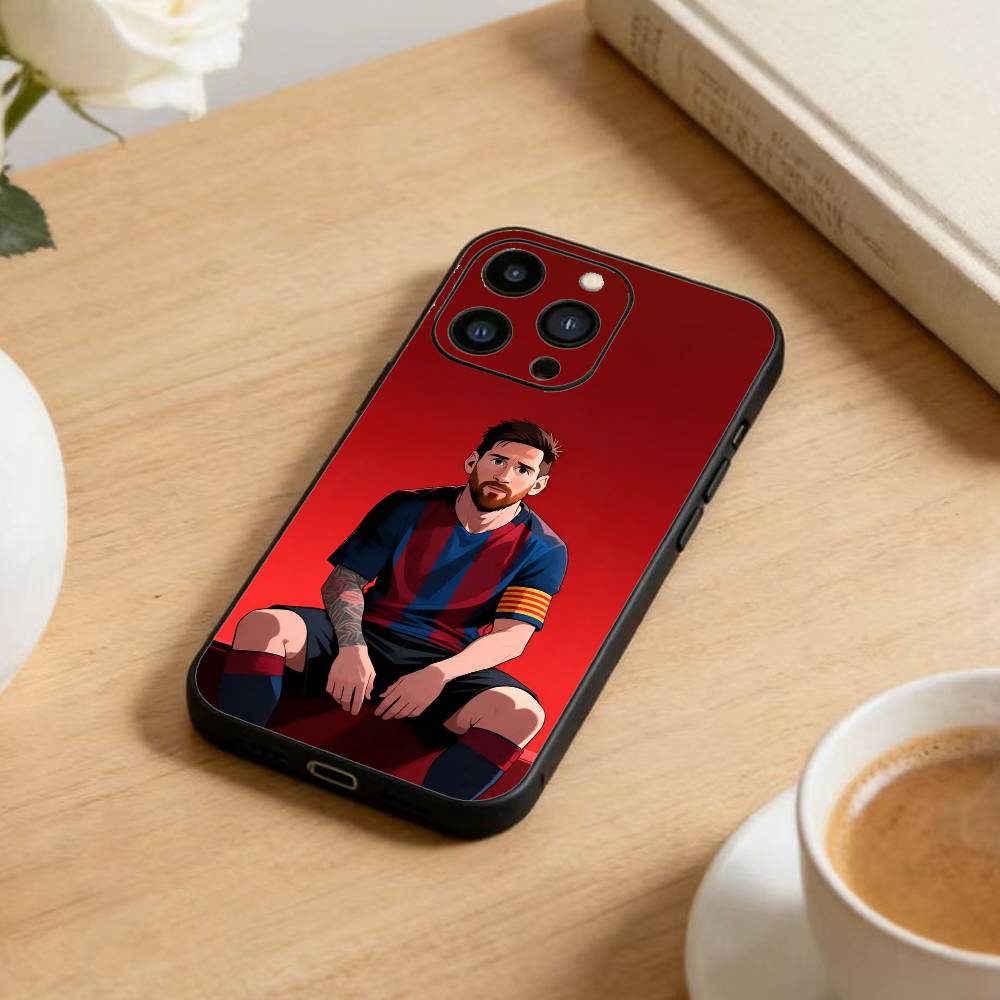 

Чехол для телефона Leo Messi LIONEL для iPhone 17 16 15 14 13 12 Max Plus Силиконовый Черный Чехол iPhone17