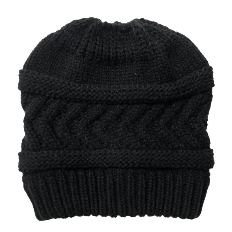 Europa und die Vereinigten Staaten Herbst und Winter Wollmütze neue Damen Pfeil Zopf Beanie gestrickte elastische Mütze
