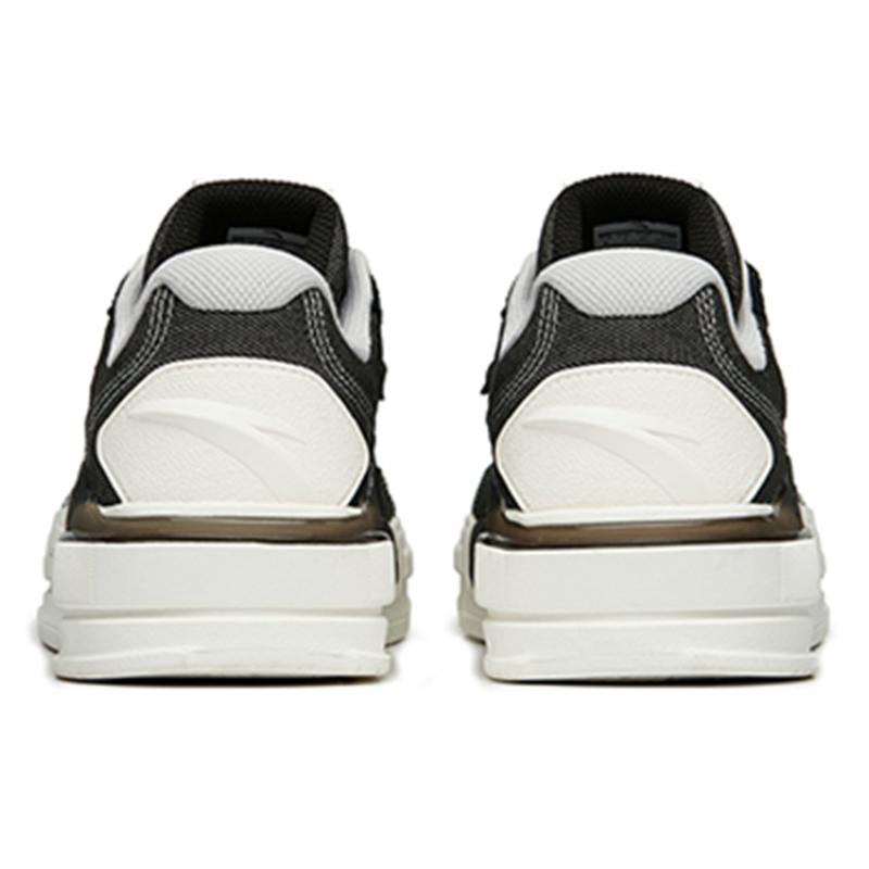 Anta Bump Low-Top Skateboard Shoes Women's Black White Sneakers