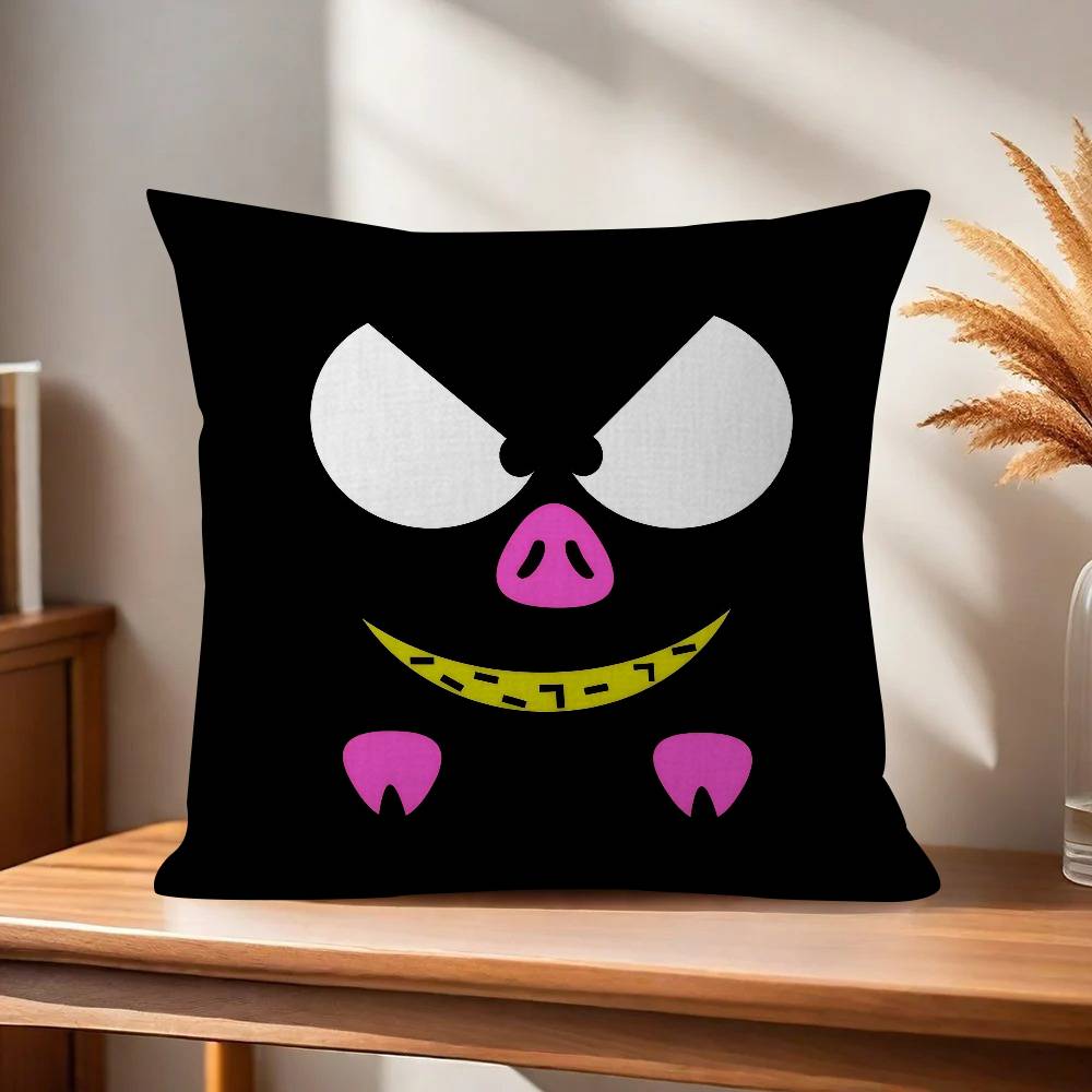Anime Ranma Vintage Pillow Gift Home Office Decoration Bedroom Sofa Car Cushion Cover case x